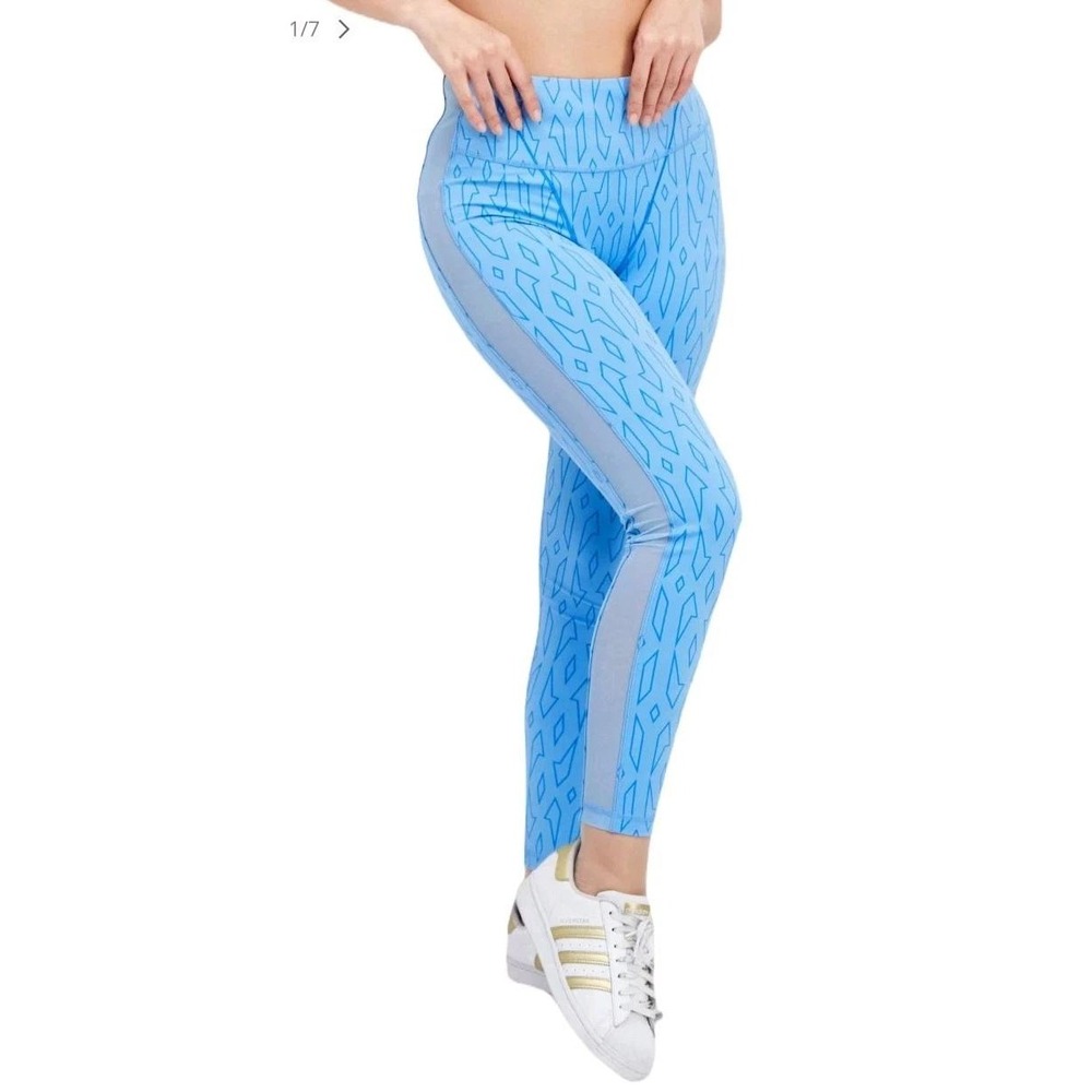 EUC Adidas x IVY Park size S High rise leggings Mesh Sides Geometric